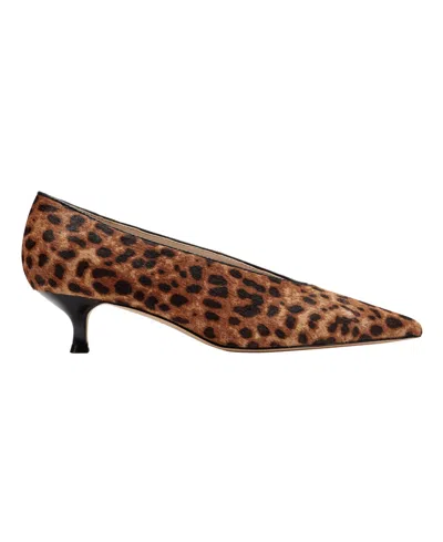 Marc Fisher Ltd Women's Cecile Kitten Heel Pumps In Animal Print