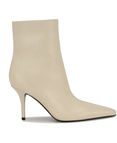 Nine West Women's Ohmy Pointy Snip Toe Stiletto Booties In Neutral