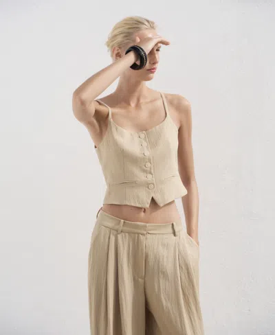 Mango Women's Straight Mid-rise Suit Pants In White