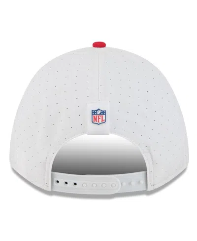 New Era Men's White/red Kansas City Chiefs 2025 Nfl Training Camp A-frame 9forty Adjustable Hat In White