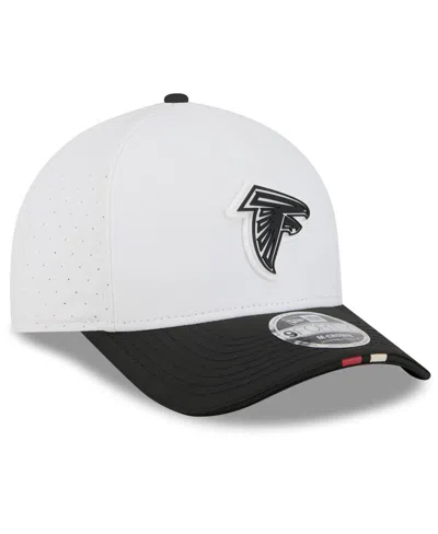 New Era Men's White/black Atlanta Falcons 2025 Nfl Training Camp A-frame 9forty Adjustable Hat In White