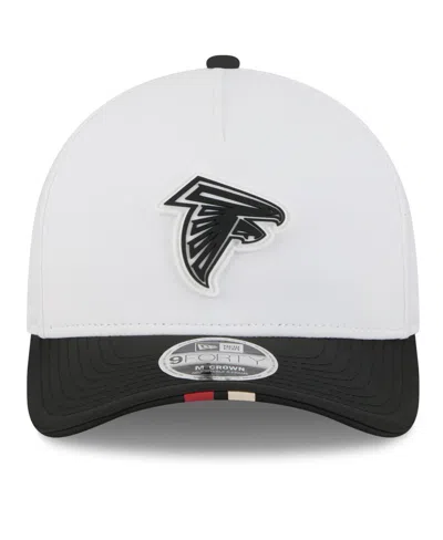 New Era Men's White/black Atlanta Falcons 2025 Nfl Training Camp A-frame 9forty Adjustable Hat In White