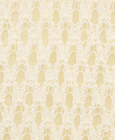 Mango Crochet Long Dress Ecru In Sand