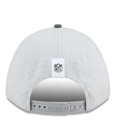 New Era Men's Gray/graphite Pittsburgh Steelers 2025 Nfl Training Camp A-frame 9forty Adjustable Hat In Gray
