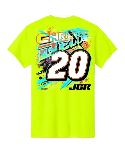 Joe Gibbs Racing Team Collection Big Boys And Girls Neon Green Christopher Bell Name Number T-shirt In Green