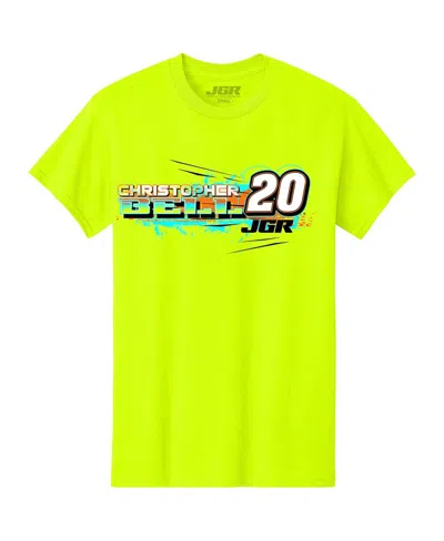 Joe Gibbs Racing Team Collection Big Boys And Girls Neon Green Christopher Bell Name Number T-shirt In Green