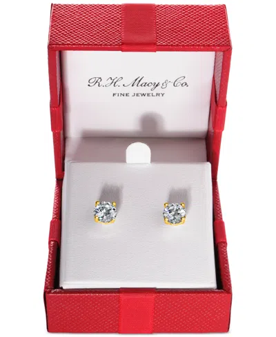 Trumiracle Diamond Stud Earrings (1-1/4 Ct. T.w.) In 14k White, Yellow Or Rose Gold In Gold