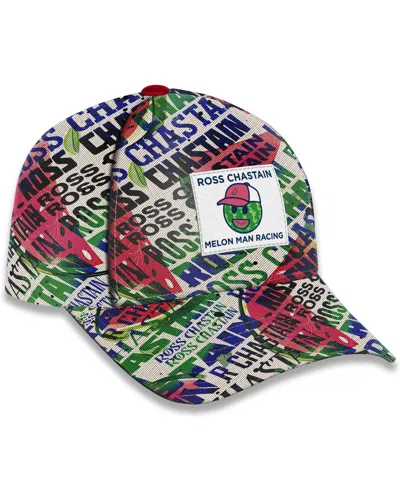 Trackhouse Racing Team Collection White Ross Chastain Sublimated Melon Man Adjustable Hat In Multi