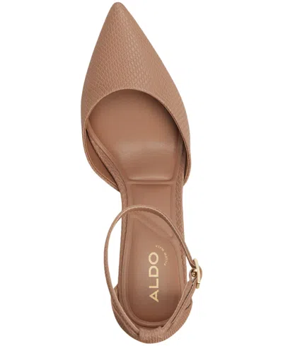 Aldo Women's Jan Two-piece Block-heel Pumps In Brown