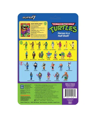 Super7 Heavy Metal Raph Teenage Mutant Ninja Turtles Wave 6 Reaction Figure In Multi