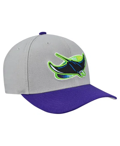 Mitchell & Ness Men's And Women'sâ Gray Tampa Bay Rays Basic Coop Pro Adjustable Hat In Multi