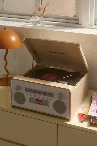 Crosley Carter 7-in-1 Record Player In Natural At Urban Outfitters In Neutral