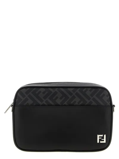 Fendi Adjustable Detachable Shoulder Strap Camera Case In Black