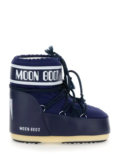 Moon Boot `icon Low Nylon` Boots In Blue