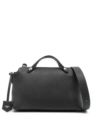 Fendi Women By The Way Selleria Medium Shoulder Bag In Black