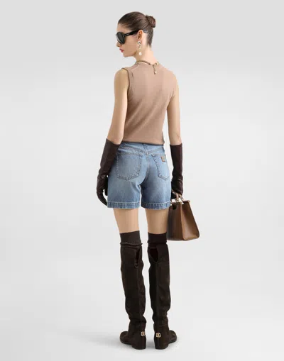 Dolce & Gabbana Pullover In Cashmere In Brown