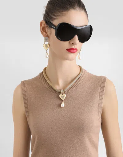 Dolce & Gabbana Pullover In Cashmere In Brown