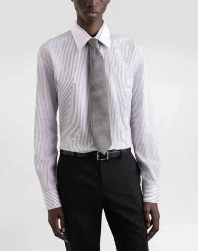 Dolce & Gabbana Micro-design Jacquard Tie In Multi