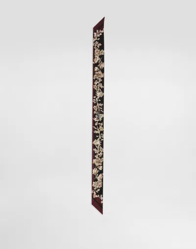 Dolce & Gabbana Silk Twill Bandeau Dolce E Gabbana In Black