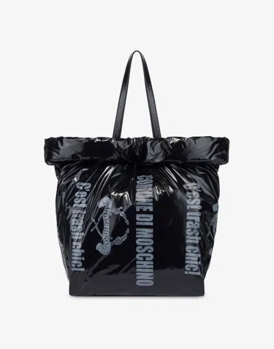 Moschino Trash Bag In Black