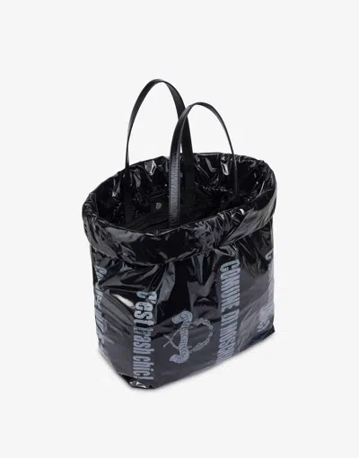 Moschino Trash Bag In Black