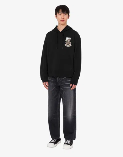 Moschino Couture Man Sweatshirt Black Size Xl Cotton