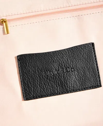 Style & Co Large Soft Satchel Bag, Macy's Exclusive In Black
