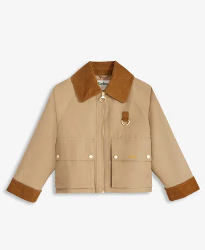 Barbour Women's Nora Oversized-collar Utility Jacket In Neutral