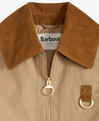 Barbour Women's Nora Oversized-collar Utility Jacket In Neutral