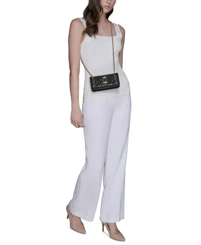 Karl Lagerfeld Kosette Mini Suede Shoulder Bag In Multi