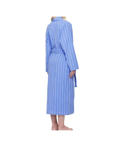 Tekla Classic Bathrobe In Blue