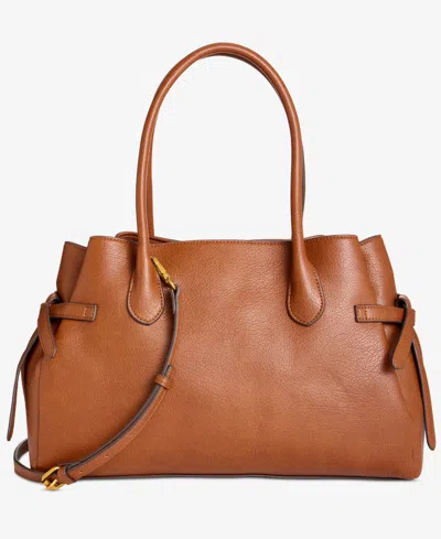 Style & Co Large Soft Satchel Bag, Macy's Exclusive In Brown