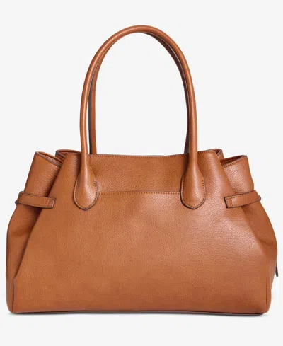 Style & Co Large Soft Satchel Bag, Macy's Exclusive In Brown