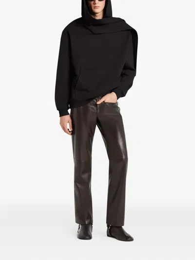 Courrèges Scarf Embroidered Hoodie Clothing In Animal Print