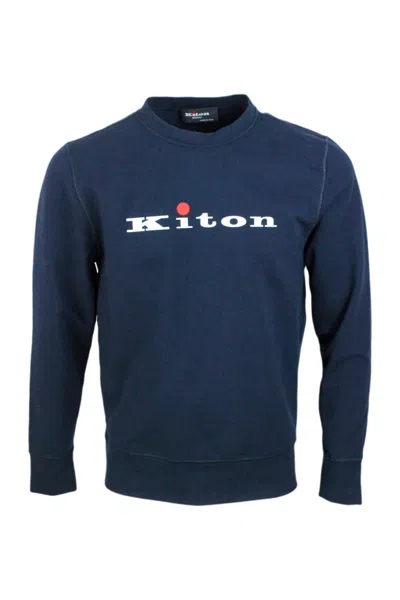 Kiton Sweatshirt In Blue