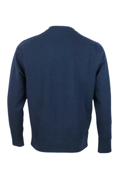 Kiton Sweatshirt In Blue