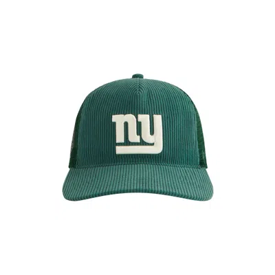Pre-owned Kith X '47 For The New York Giants Corduroy Trucker Hat 'stadium' | Green | Men's Size Onesize