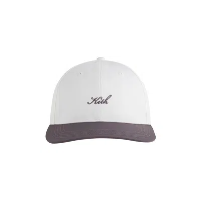 Pre-owned Kith Transitional Nylon Two Tone Aaron Classic Cap 'thunder' | Brown | Men's Size Onesize