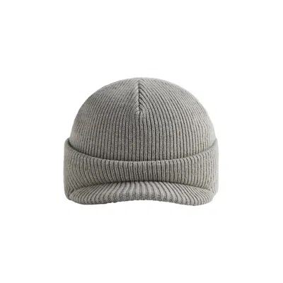 Pre-owned Kith For The New York Yankees Visor Beanie 'light Heather Grey' | Men's Size Onesize In Gray