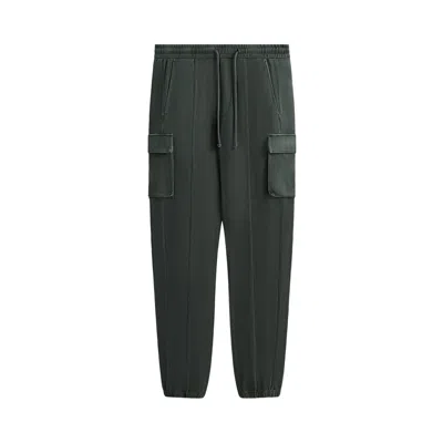 Pre-owned Kith Interlock Sennet Ii Cargo Sweatpant 'machine' | Green | Men's Size Xl