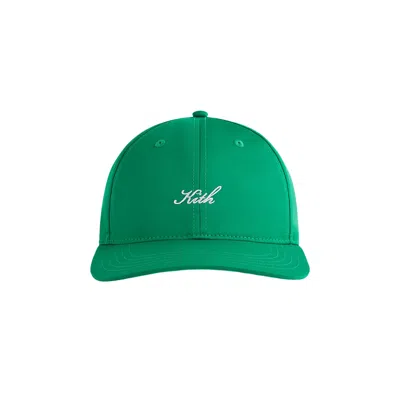 Pre-owned Kith Transitional Nylon Aaron Classic Cap 'apex' | Green | Men's Size Onesize