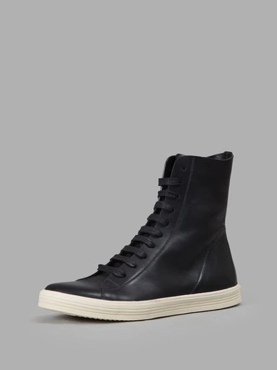 Rick Owens Black Mastodon High-top Sneakers In Llack