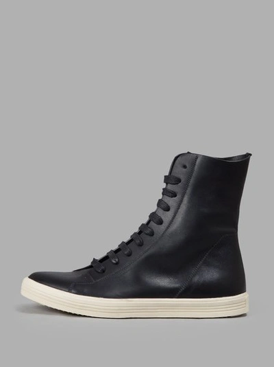 Shop Rick Owens Black High Top Sneakers