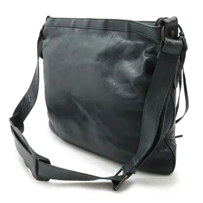 Pre-owned Balenciaga Gray Green Leather Shoulder Bag ()