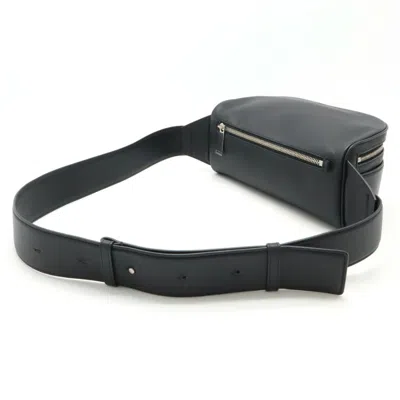 Pre-owned Bottega Veneta Black Leather Pouch Sling Bag ()
