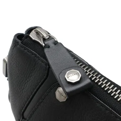 Pre-owned Bvlgari Black Leather Shoulder Bag ()
