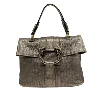 Pre-owned Bvlgari Silver Leather Handbag Shoulder Bag ()