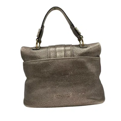 Pre-owned Bvlgari Silver Leather Handbag Shoulder Bag ()