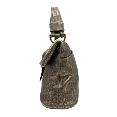 Pre-owned Bvlgari Silver Leather Handbag Shoulder Bag ()
