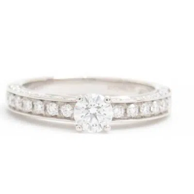 Pre-owned Bvlgari Silver Platinum 950 Band Ring ()